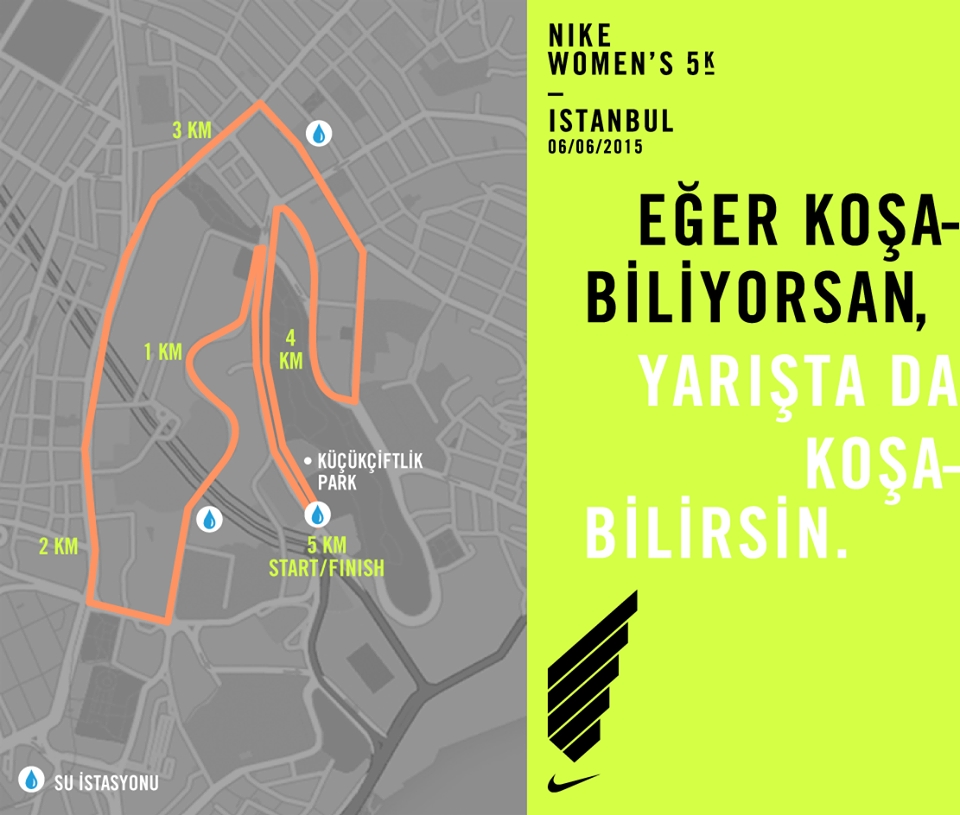 nike werunistanbul 5k parkuru